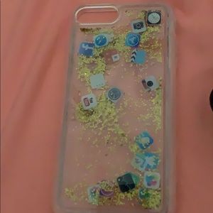 Glitter App iPhone 8+ Case